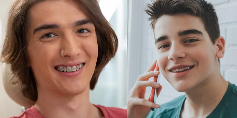 Best Braces Colors For Guys Best Braces Colors For Light Skin Silver and Salmon